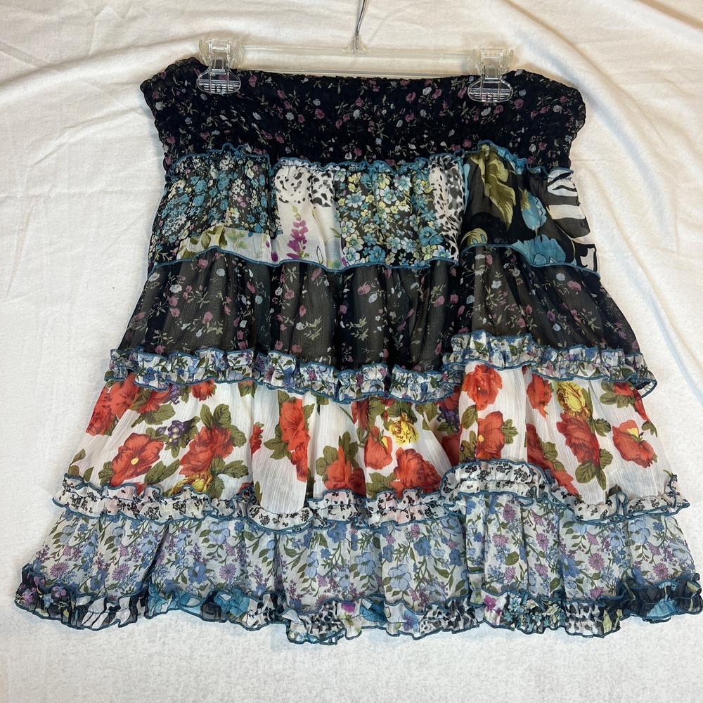 Romeo And Juliet Couture Layered Peasant Skirt Size Large Boho Fairy Festival